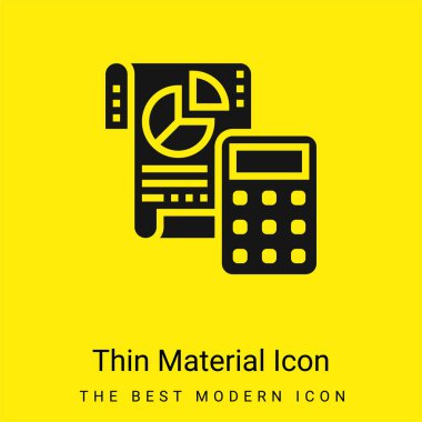 Muhasebe minimal parlak madde simgesi