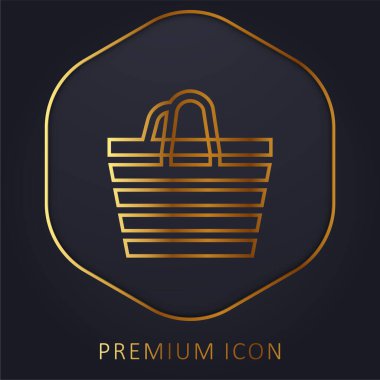 Plaj Çantası Altın Hat prim logosu veya simgesi