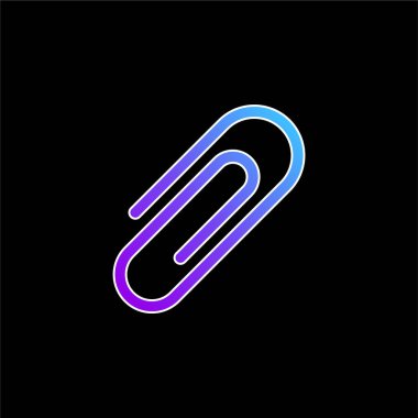 Eklenti mavi gradyan vektör simgesi