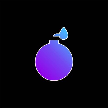 Bomba mavi gradyan vektör simgesi