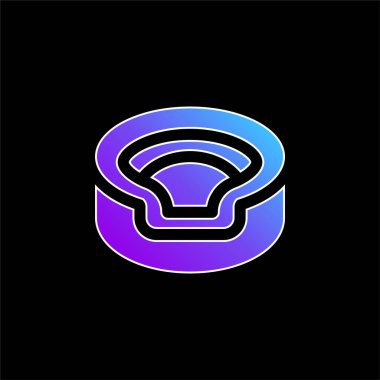 Hayvan mavisi gradyan vektör simgesi