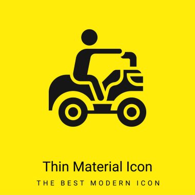 Atv minimal bright yellow material icon clipart