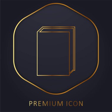 Altın satır premium logosu ya da simgesi