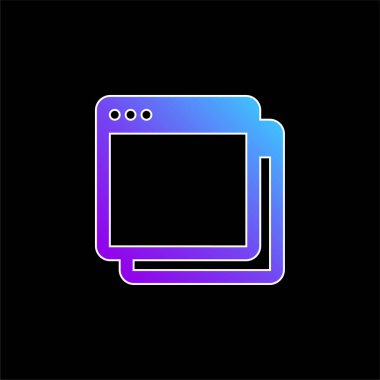 Uygulama mavi gradyan vektör simgesi