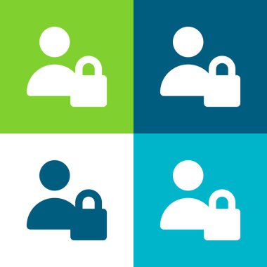 Düz Düz Düz Renk simgesi setini engelle