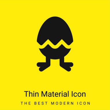 Birth minimal bright yellow material icon clipart