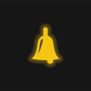 Zil sarısı parlak neon simgesi