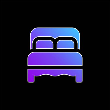 Yatak mavisi gradyan vektör simgesi