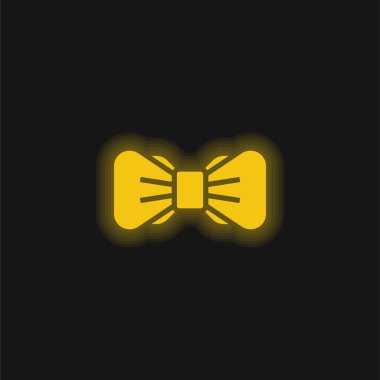 Papyon sarı parlak neon simgesi