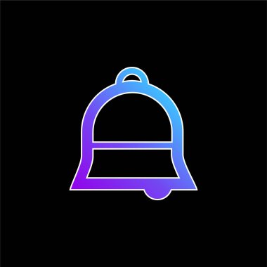 Çan mavisi gradyan vektör simgesi