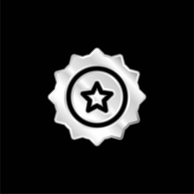 Bira kapağı gümüş kaplama metalik simge