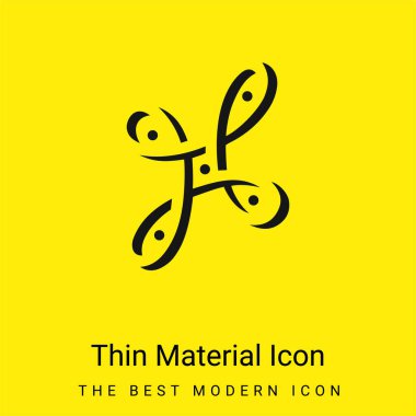 Bangalore Metro Logo minimal bright yellow material icon clipart