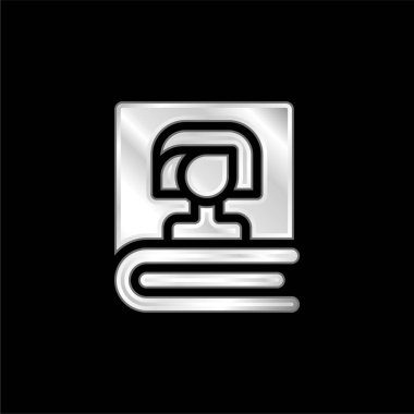 Gümüş kaplama metalik simge