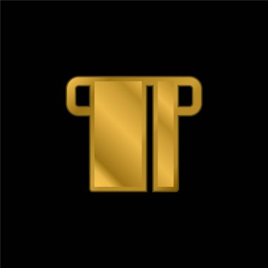 ATM Kart Altın Kaplama Metal Simge veya logo Vektörü