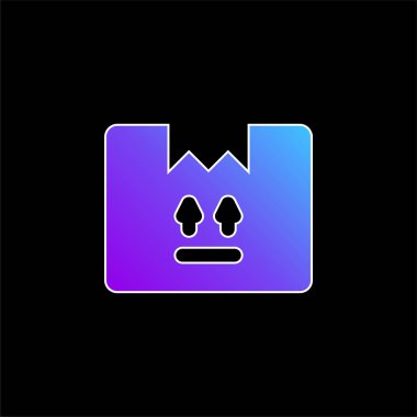 Kutu mavisi gradyan vektör simgesi