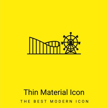 Amusement Park minimal bright yellow material icon clipart