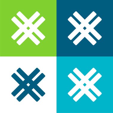 Astrolojik Hinduizm Sembol Düz Renk en az simge kümesi