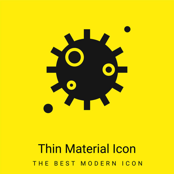 Bacteria minimal bright yellow material icon