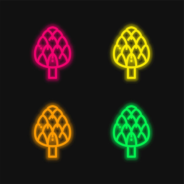 Иконка светящегося неонового вектора