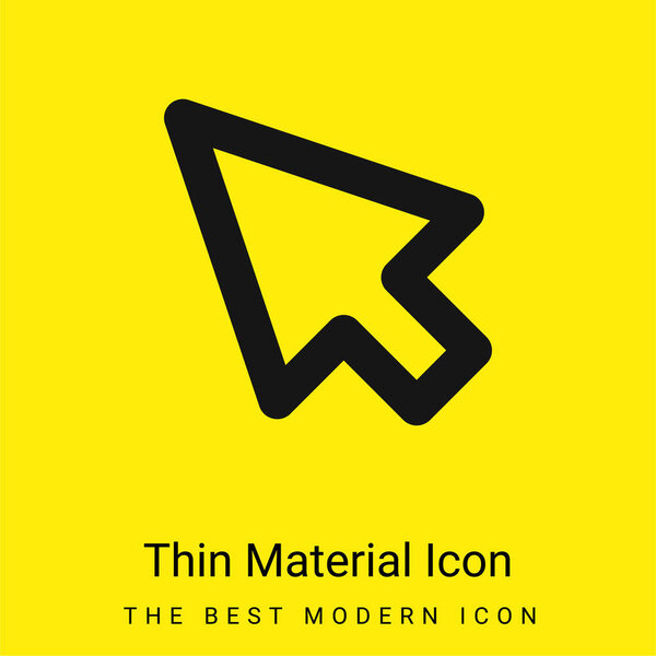 Стрелка минимальная из ярко-желтого материала