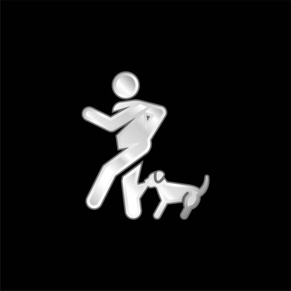 Кусачая серебряная металлическая икона