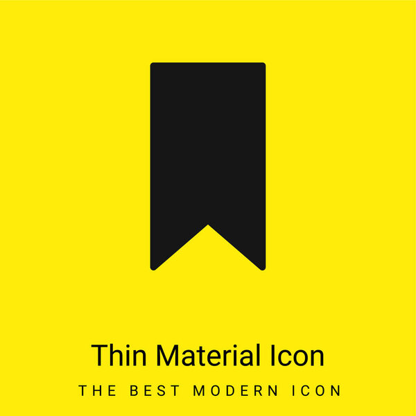 Вариант минимальный ярко-желтый значок материала