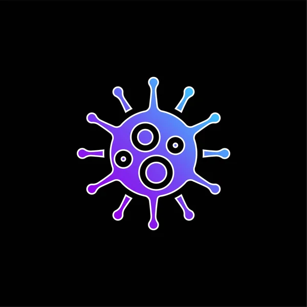Bakterien Blaues Gradienten Vektor Symbol — Stockvektor
