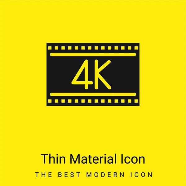 stock vector 4k minimal bright yellow material icon