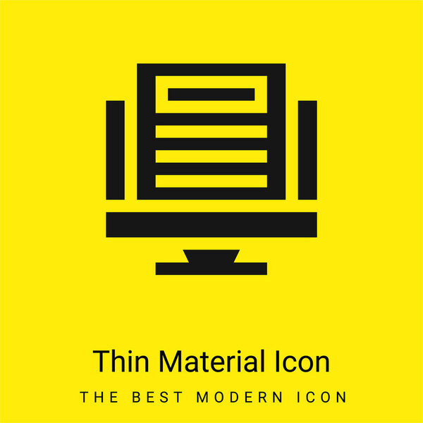 Иконка из светло-желтого материала