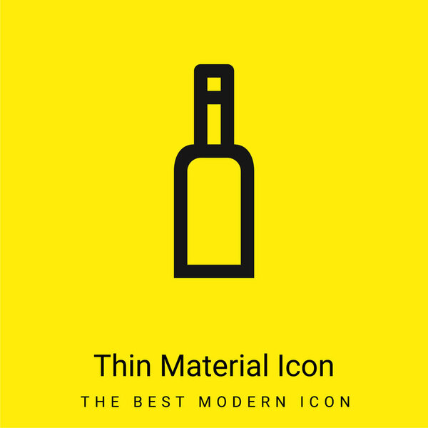Bottle Gross Outlined Symbol minimal bright yellow material icon