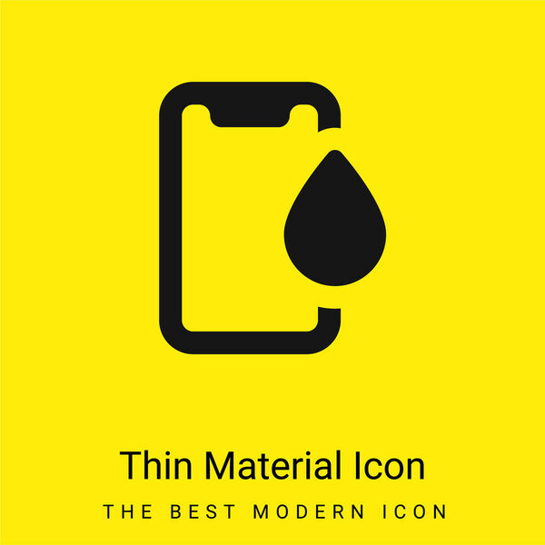 Application minimal bright yellow material icon