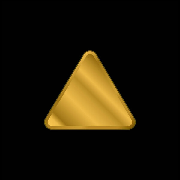 Icono Metálico Chapado Oro Blanqueador Vector Logotipo — Vector de stock