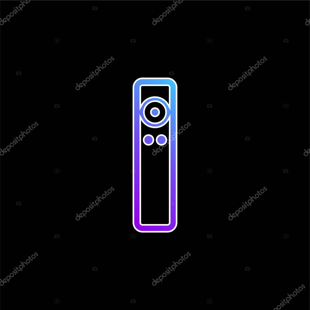 Apple Remote blue gradient vector icon