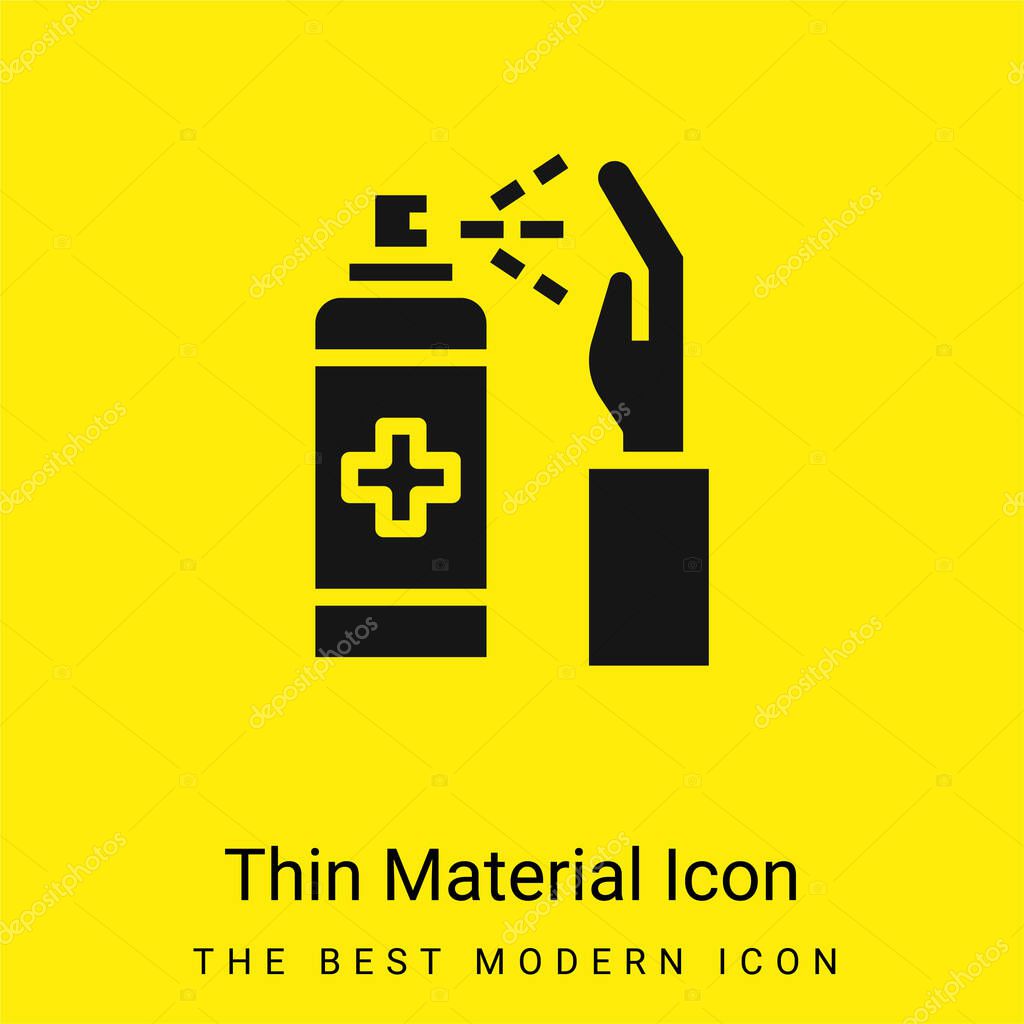 Alcohol Gel minimal bright yellow material icon