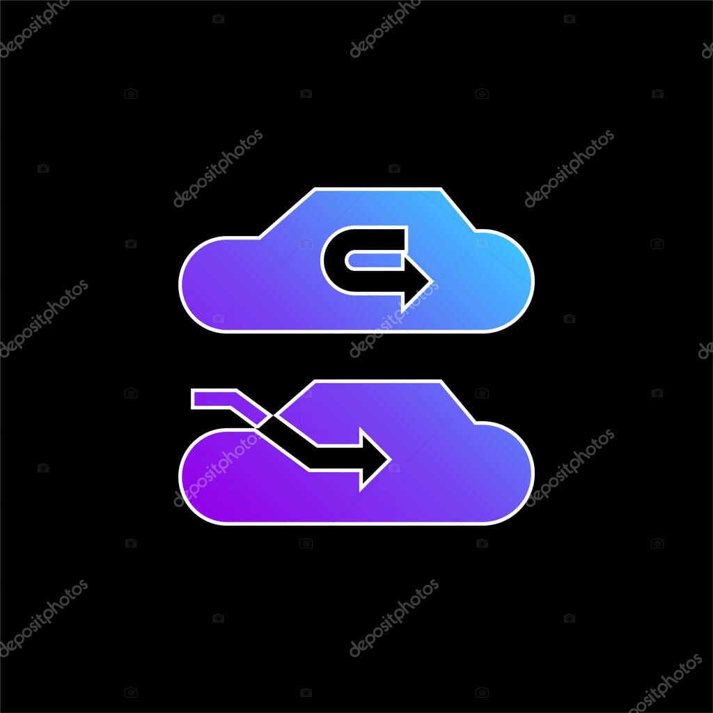 Air Conditioner blue gradient vector icon