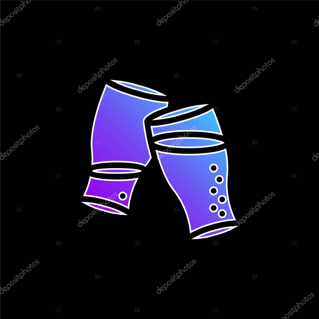 Beer blue gradient vector icon