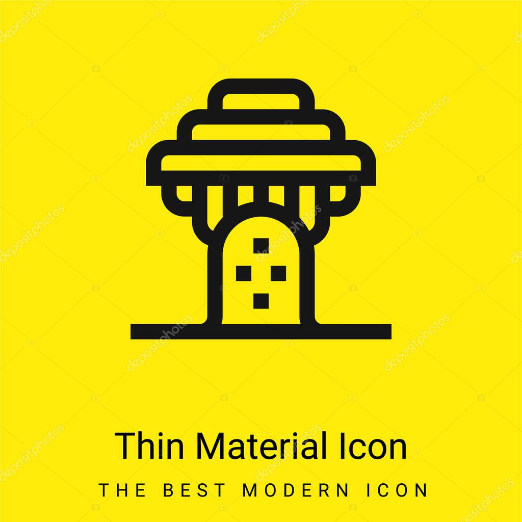 Baobab minimal bright yellow material icon