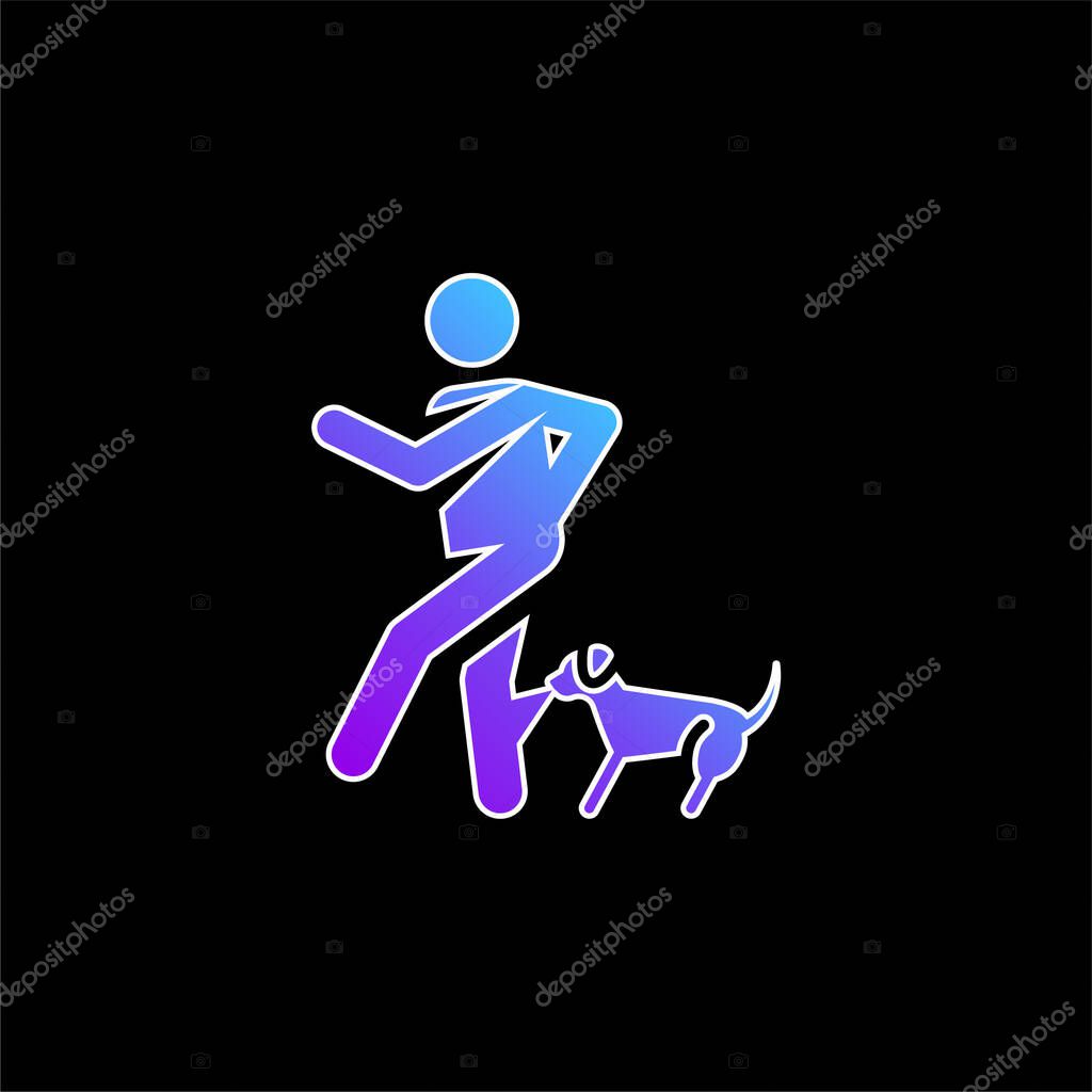 Bite blue gradient vector icon