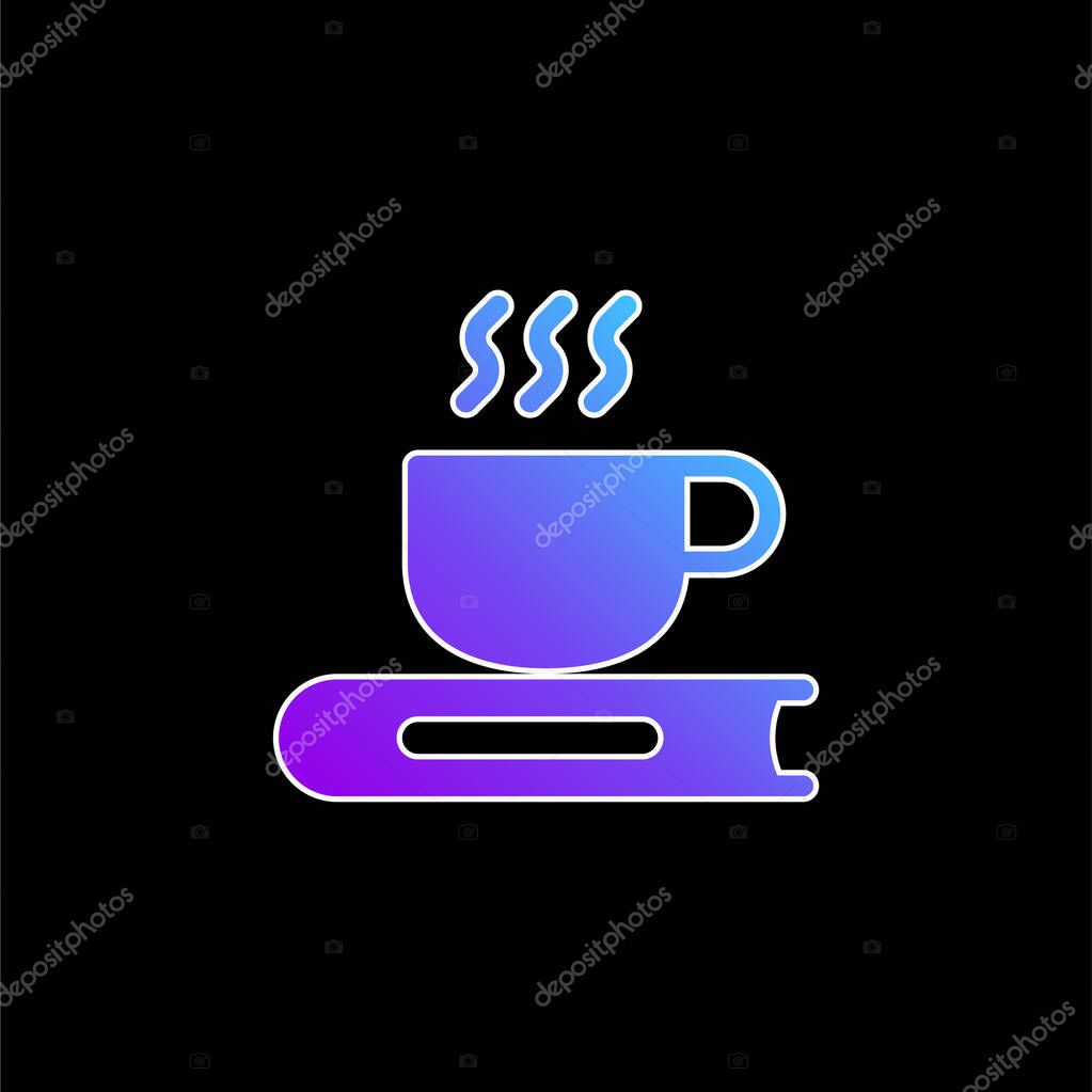 Book blue gradient vector icon