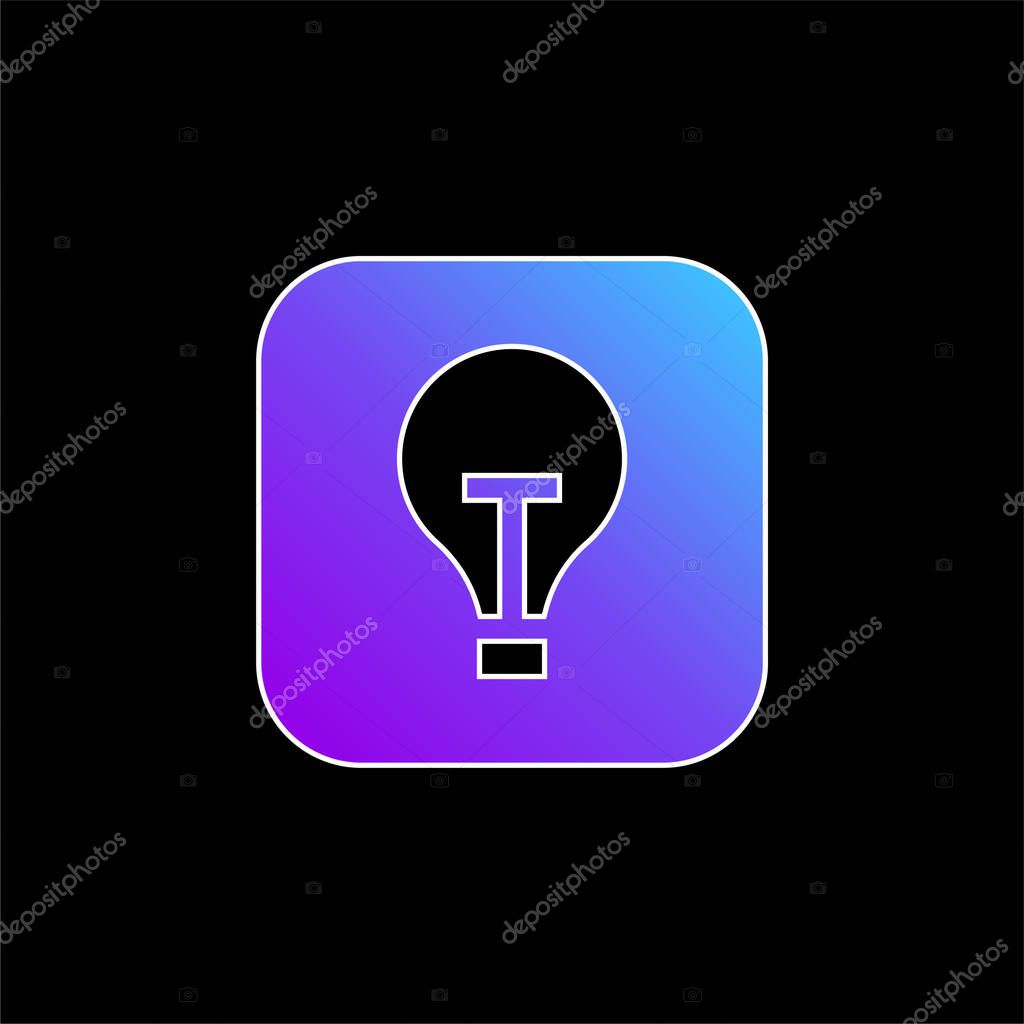Apple blue gradient vector icon