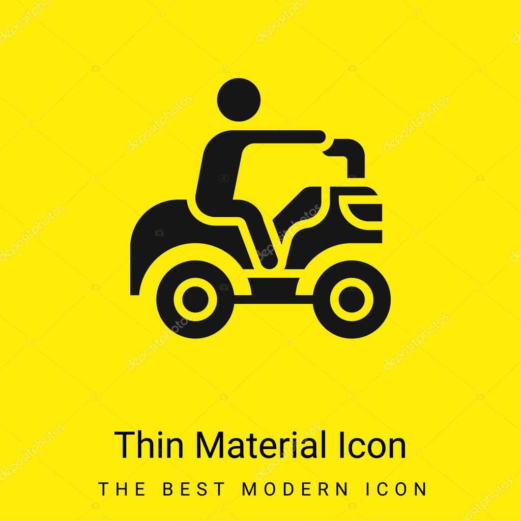 Atv minimal bright yellow material icon
