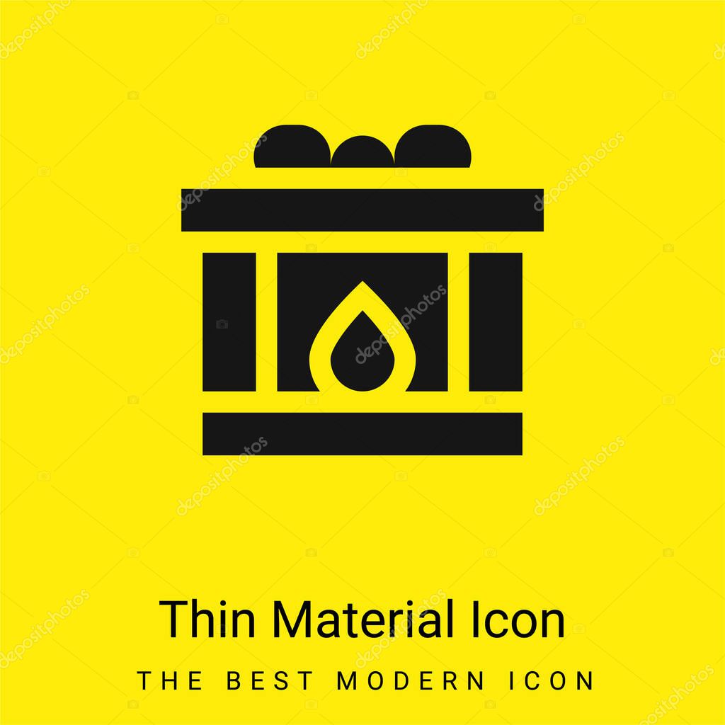 Blood Donation minimal bright yellow material icon