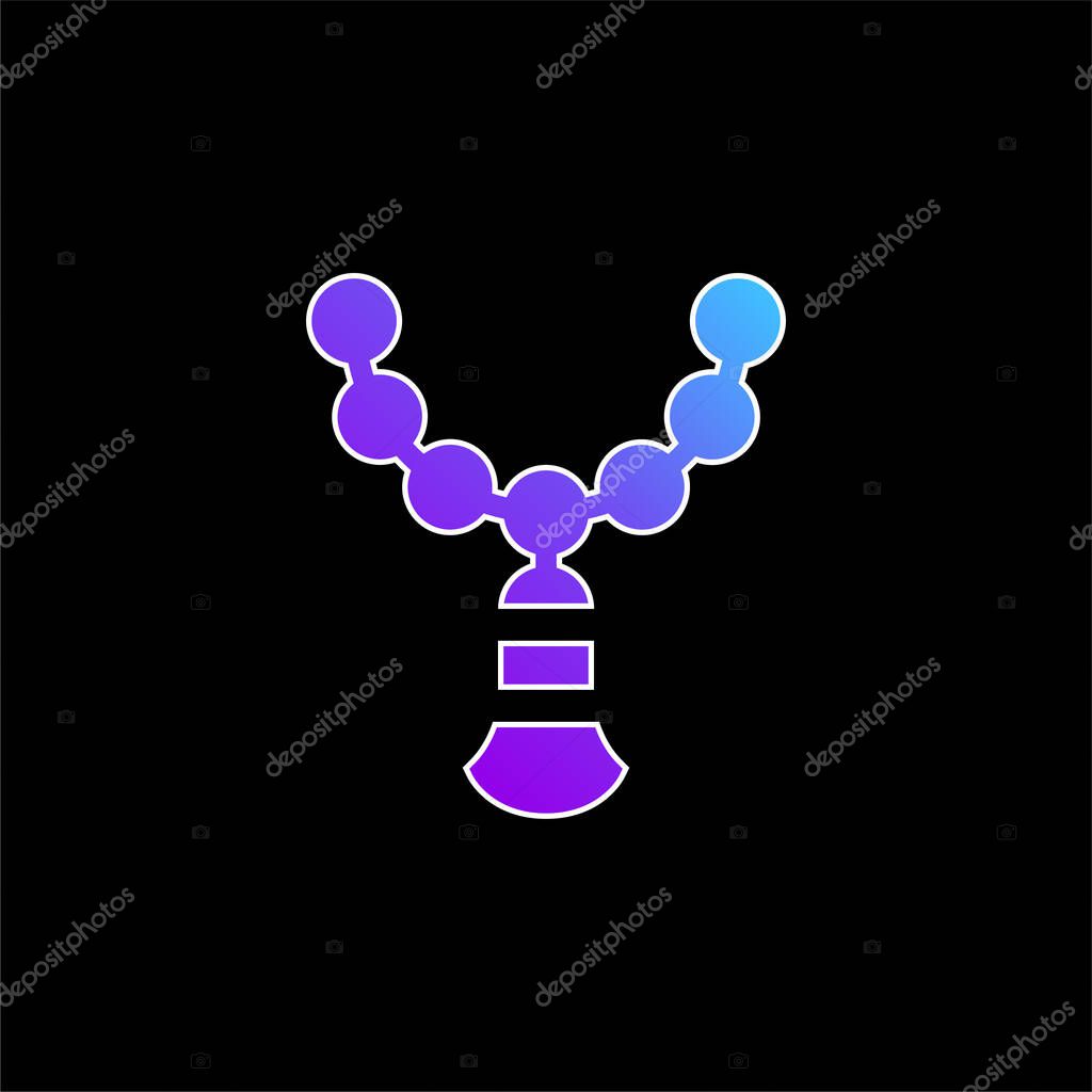 Beads blue gradient vector icon