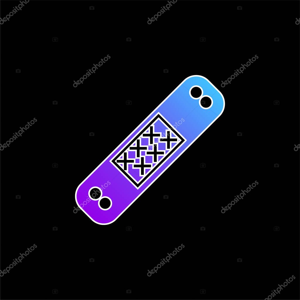 Band Aid blue gradient vector icon
