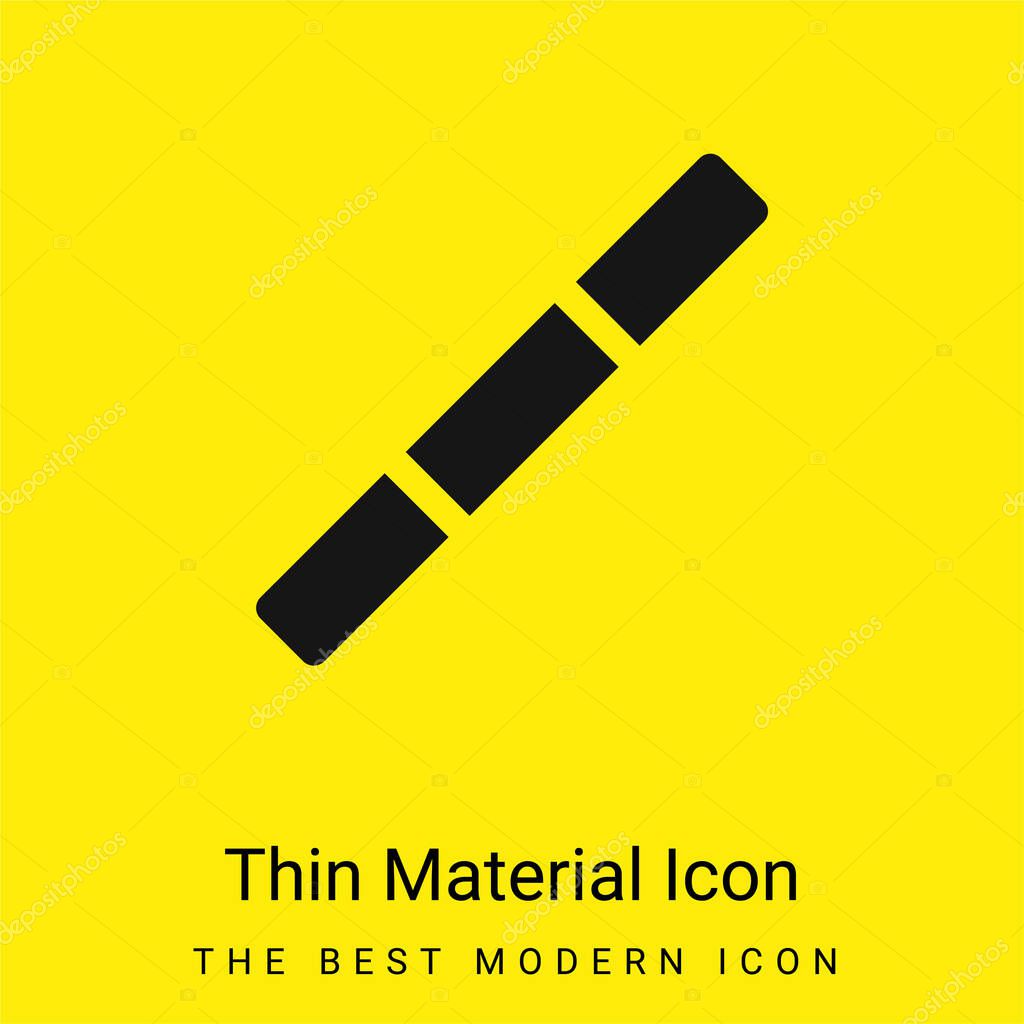 Bo minimal bright yellow material icon