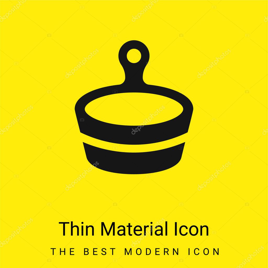 Bath minimal bright yellow material icon
