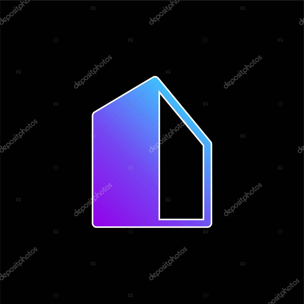 Big Building blue gradient vector icon