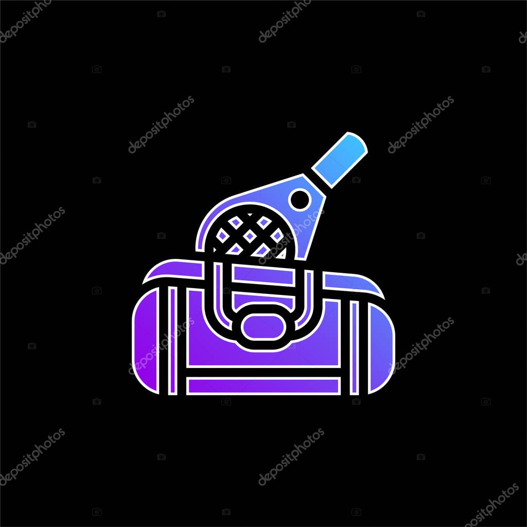 Bag blue gradient vector icon