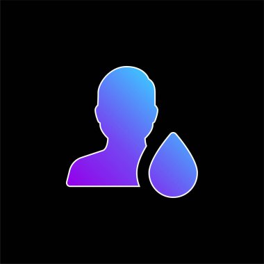 Kan mavisi gradyan vektör simgesi