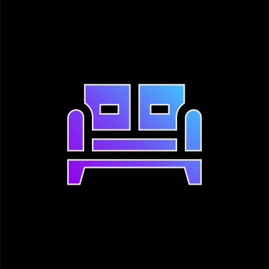 Koltuk mavisi gradyan vektör simgesi